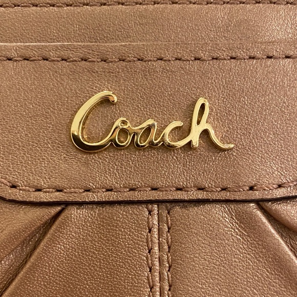 Coach Beige Wristlet Clutch - Picture 2 of 7